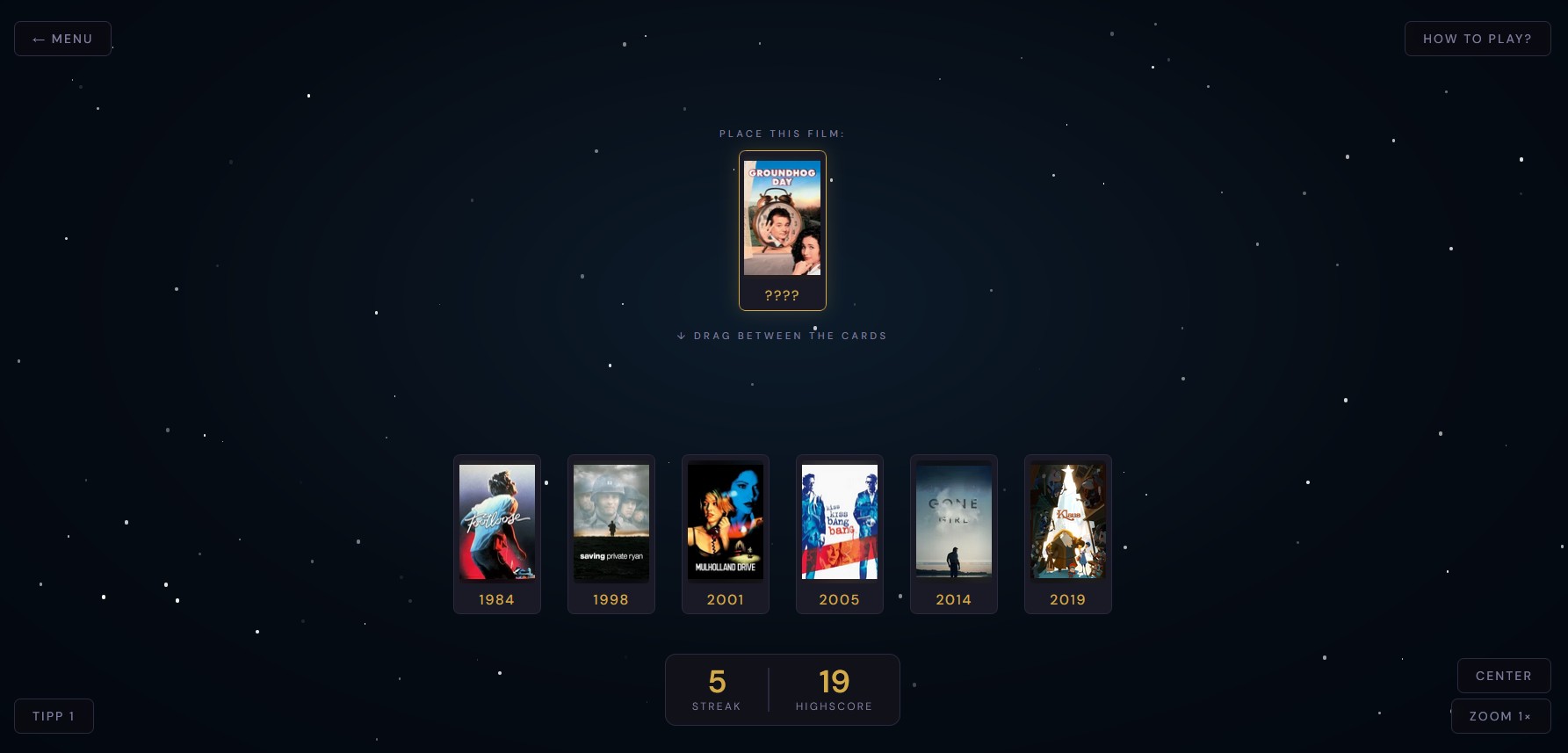 CineSort — Ingame-Ansicht